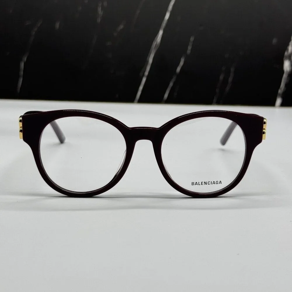 NEW BALENCIAGA BB0173O 003 VIOLET WOMEN EYEGLASSES BALENCIAGA